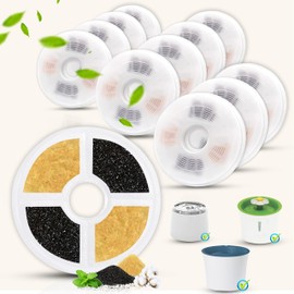 FAMELEC Water Filter for Catit Water Fountain Filter, Cat Water Fountain Replacement Filter Compatible with Catit Design Senses Fountain/Flower Fountain/Senses 2.0/Fresh & Clear Stainless Steel