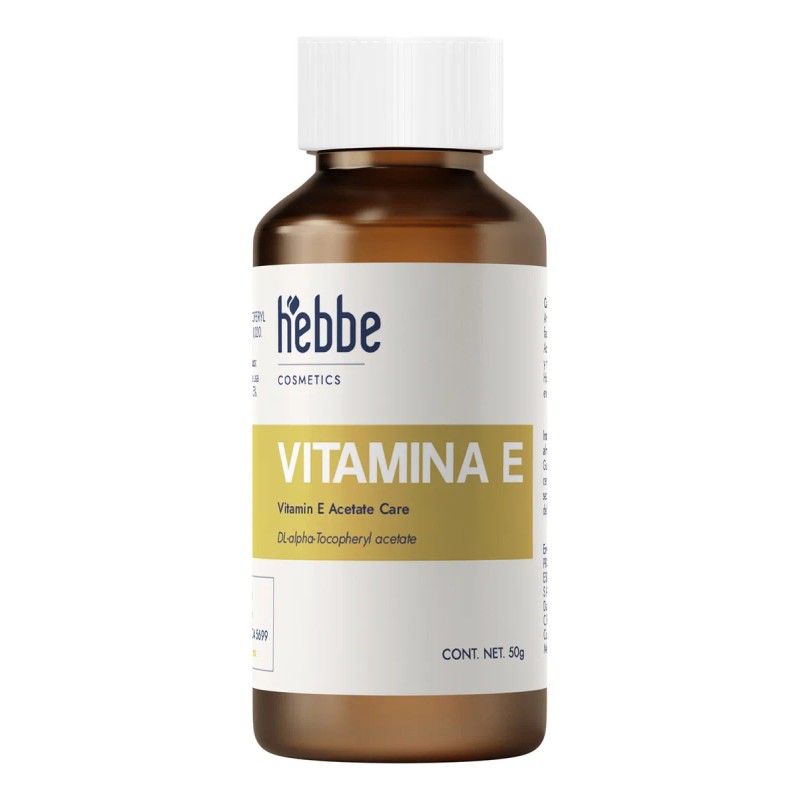 Hebbe aceite vitamina E oleosa 50 g, nutrición facial, capilar