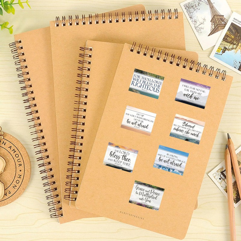 50 Sheets Bible Verse Stickers Christian Inspirational Decals for Phone
