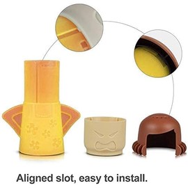 MHWGY Angry Mama Microwave Cleaner Easily Crud in Minutes .Steam Cleans and Disinfects with Vinegar and Water for Kitchen Christmas Gifts (Yellow)