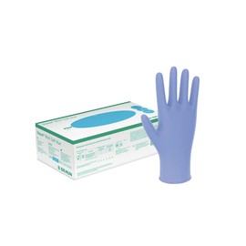 B.Braun Vasco Nitrile Soft Blue Examination Gloves, Nitrile Gloves, Disposable Gloves, PF, S, Pack of 200