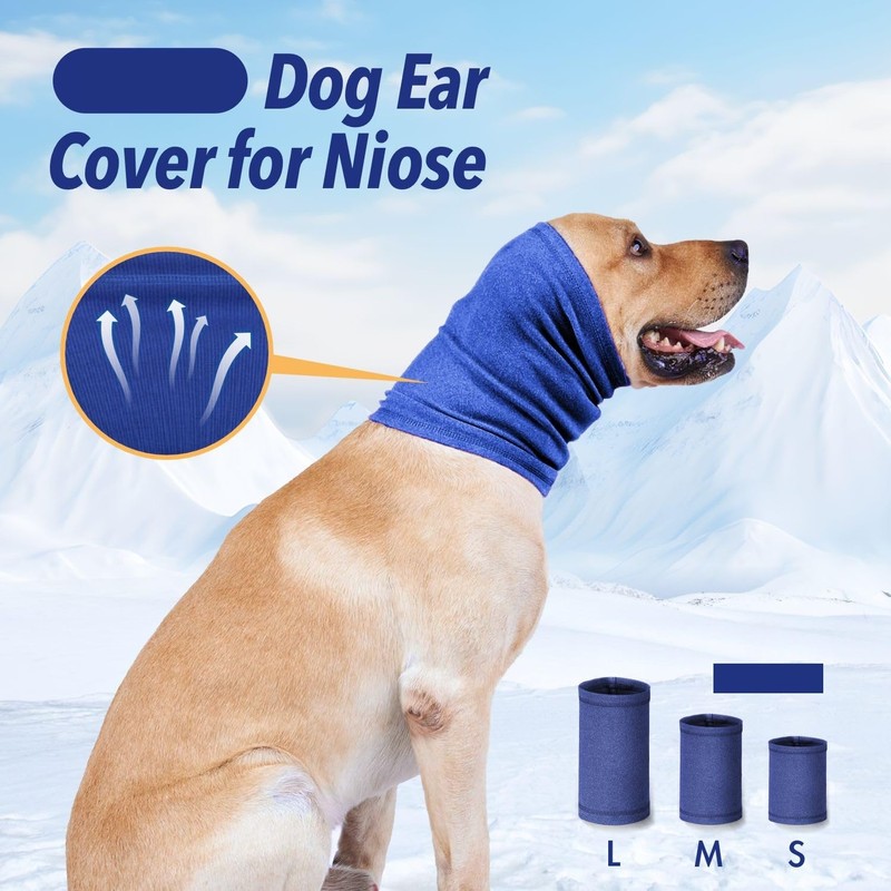 Dog Calming Hoodie Ears Cover, Ear Wrap for Cat, Dog