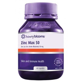 Henry Blooms Buy Henry Blooms Zinc Max 50mg 60 Capsules Online