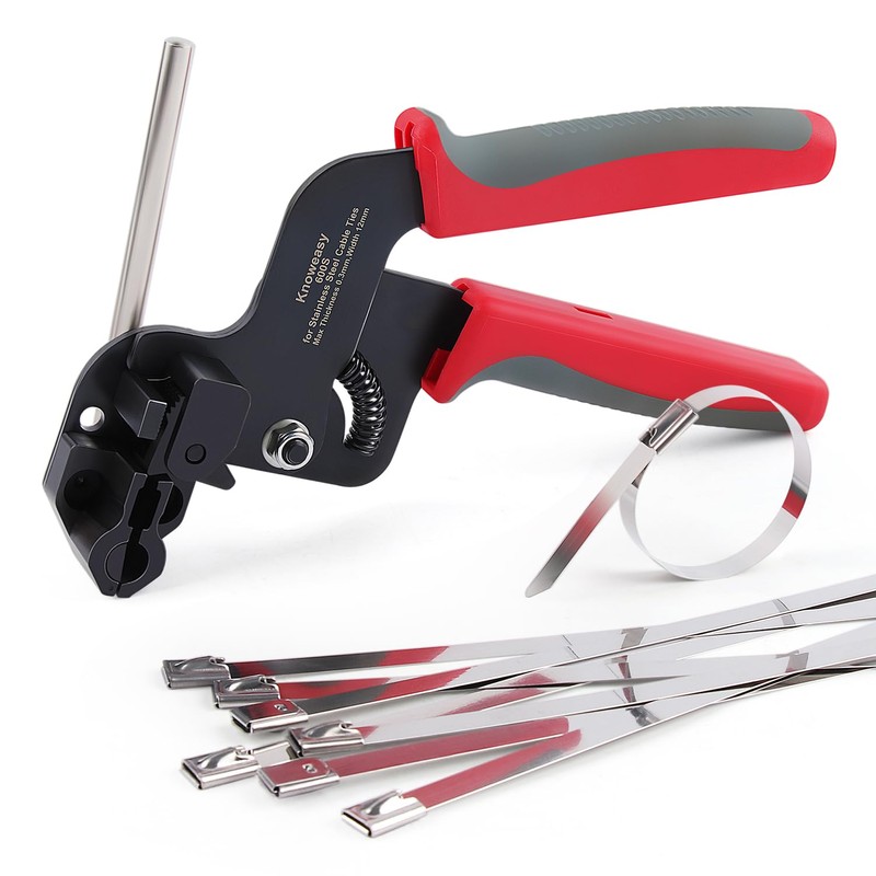 Knoweasy Upgraded Stainless Steel Cable Tie Gun, Cable Tie Tool