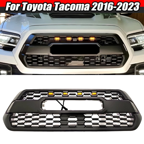 magicmotors_z For Tacoma Hood Grill 2016-2023 Bumper Grille With Accessories+4