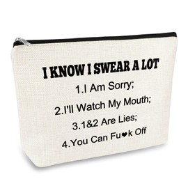 Fun Joke Gifts for Women Makeup Bag - Sarcastic Novelty Gag Gift for Best Friend Sister Girlfriends Birthday Christmas Graduation Wedding Coworkers Boss Employee Cosmetic Bag Travel Pouch