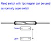 Gebildet 10pcs Plastic Reed Switches + 10pcs Glass Reed Switch),