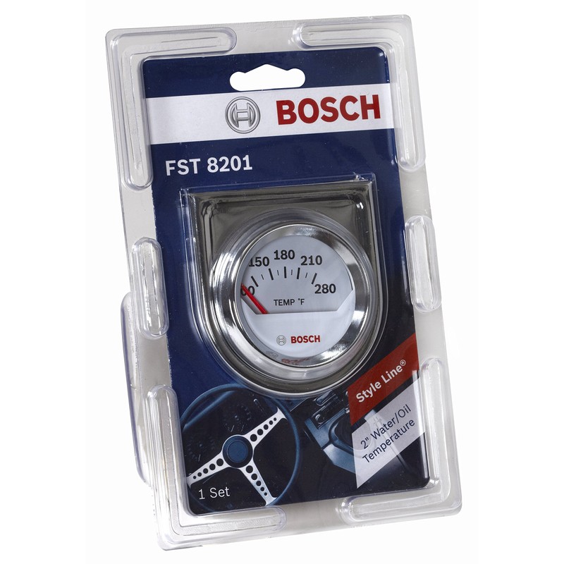 Bosch SP0F000040 Style Line 2" Electrical Water/Oil Temperature Gauge (White