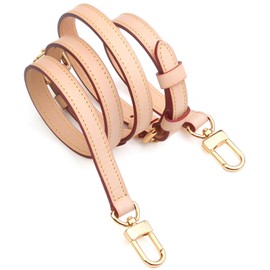 Jiesinlov Vachetta Leather Replacement Crossbody Bags Strap Adjustable Shoulder Strap for Speedy 20 25 (0.59Width Three Segments Adjustable 26.8-47.2Length)