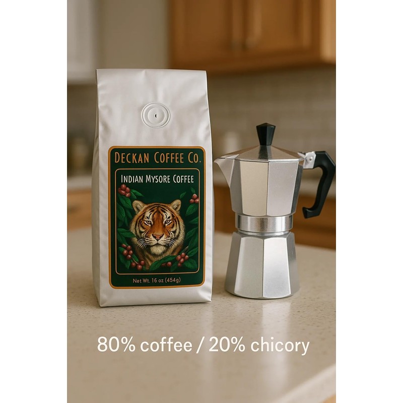 South Indian Mysore Coffee - Ground with Chicory - Authentic