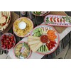 Purely Home Mediterranean - Outdoor/Camping/Picnic - Melamine/Plastic Round Serving Platter