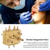 15 Holes Dental Cabinet Integrated Air Water Chassis Valve Copper