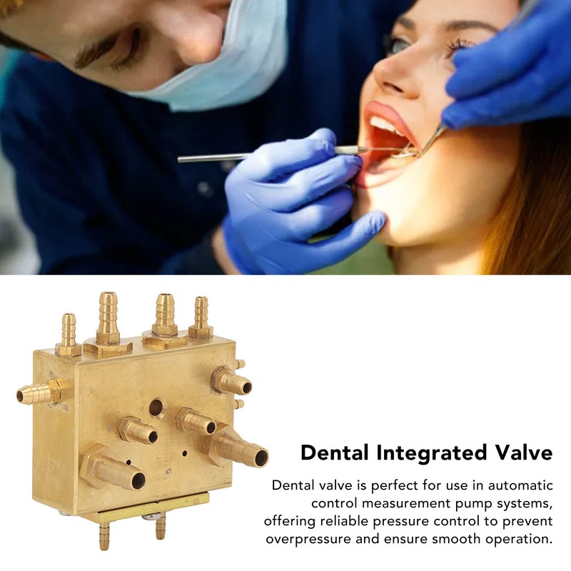 15 Holes Dental Cabinet Integrated Air Water Chassis Valve Copper