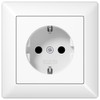 Complete Set JUNG AS 500 Frame, 1 Socket, Alpine White,