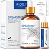 HIQILI Spearmint Essential Oil,100% Pure Natural - for Diffuser,Candle Making DIY - 3.38 Fl Oz.