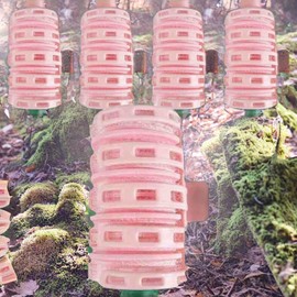 Moneyful Perm Hair Styling Macaron Air Bang Clamp-type Hair Rolls 25 Pink / 머니풀 파마약 헤어스타일링 마카롱 에어뱅 집게형 헤어롤 25개 핑크