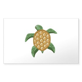 CafePress Sea Turtle Animal Sticker Rectangle Bumper Sticker Car Decal