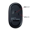 Sanwa Supply MA-WR187BK Quiet Wireless Mouse, 2.4 GHz, USB Connection,