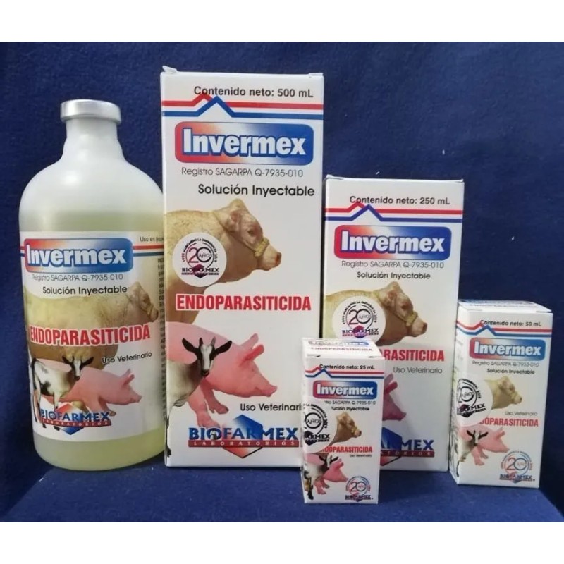 Invermex Desparasitante Para Vacas Puercos 100ml Ivermectina