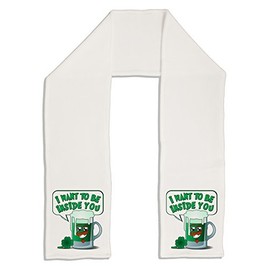 TooLoud Green Beer - Inside You Adult Fleece 64" Scarf