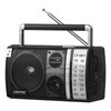 LEOTEC AM FM Radio, Portable Bluetooth Radio, Plug in Wall