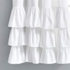 Lush Decor, White Allison Ruffle Curtains Window Panel Set for