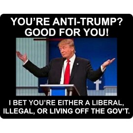 TRUMP 2020 STICKER ANTI DEMOCRAT LIVE OFF GOVT MAGA DEPLORABLE DECAL BUMPER