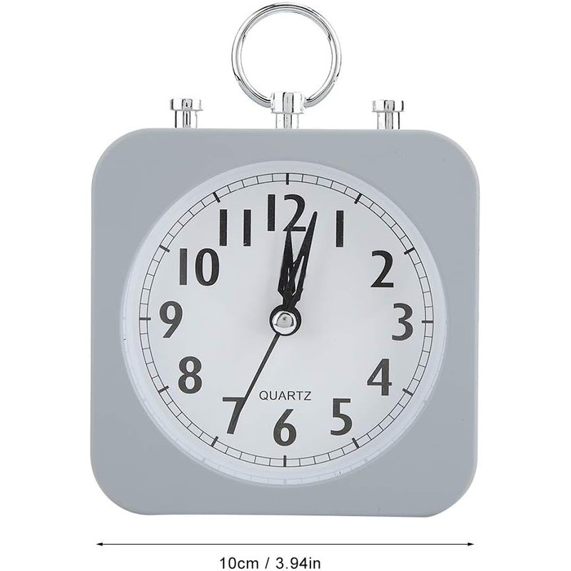 Reloj Despertador Retro Vintage Silencioso con Luz Nocturna y Diseño