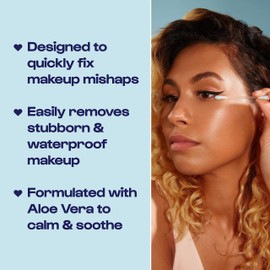 Alleyoop Cotton Swabs for Makeup, Tip Off Liquid-Filled Makeup Removing Swabs (24 Count, 3 Pack) - Easy-To-Use & Space Saving Makeup Remover - Disposable Cotton Tips for Eye, Lip, Eyebrow, & Eyeshadow