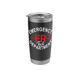 Emergency Department Tech ER Tech Emergency Room Nurse Tech Stainless Steel Insulated Tumbler