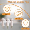 MOROBOR 10pcs Wooden Coat Hooks Shaker Pegs Decorative Coat Peg