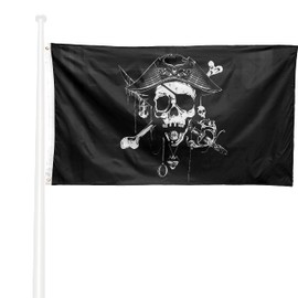 KliKil Pirate Flag Pirates of the Caribbean Durable Outdoor 3ft x 5ft 1 Pirate Flag Reinforced Pirates of the Caribbean