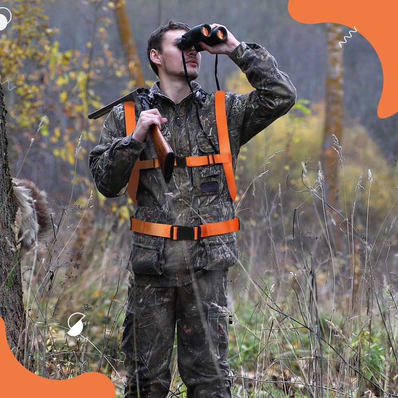 Berlune 2 Pcs Deer Drag Harness Chest Dual Harness Cross