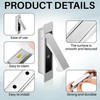 2 Pcs Pocket Door Pull Handle,Flush Mount Door Pull,Hidden Pocket