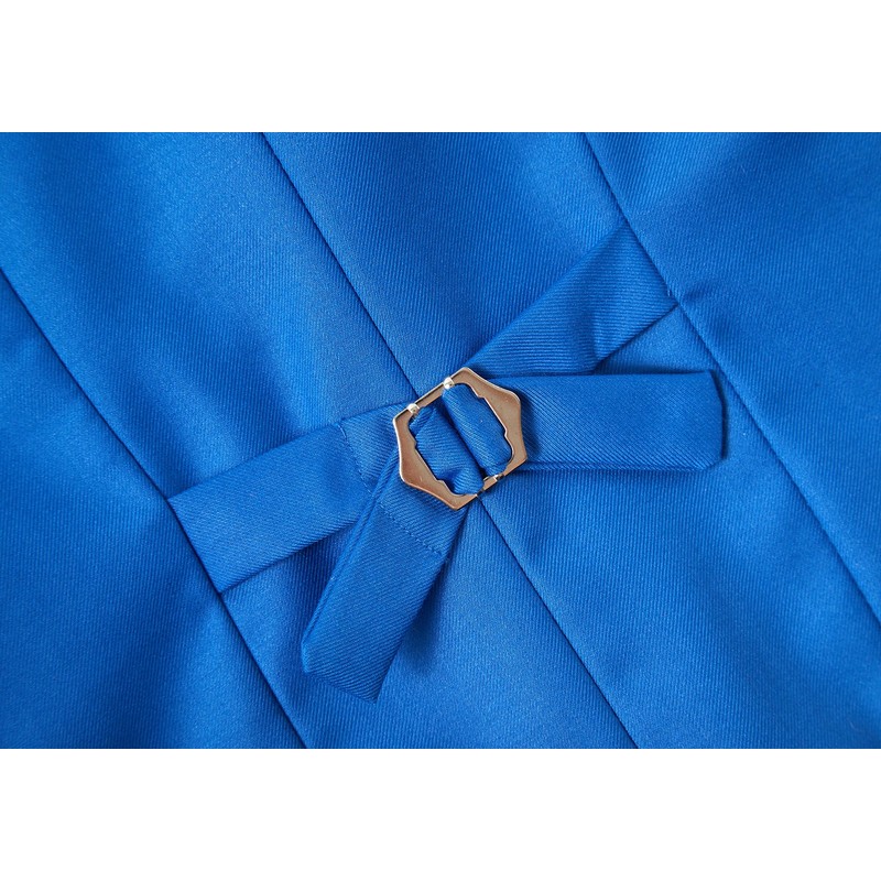 Lycody Chaleco de 3 botones para niños, Azul Real, 2