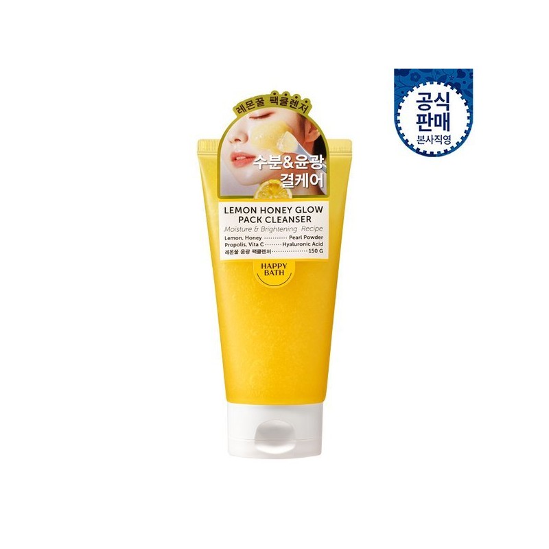 해피바스 레몬꿀 윤광 팩클렌저 150G Happy Bath Lemon Honey Glow