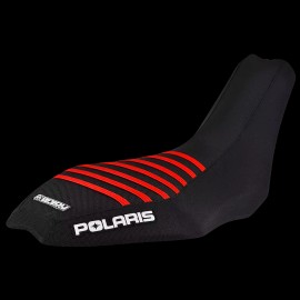 Enjoy Mfg 2006-2008 Polaris Outlaw 450 500 525 SEAT COVER  ALL BLACK w/ RED RIBS  #255A