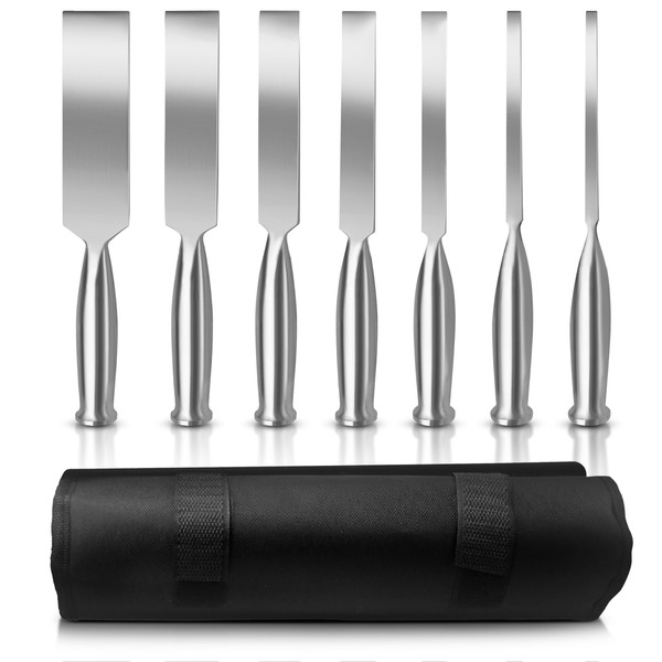 DEXSUR 7 Pcs Smith-Peterson Osteotomes Set 8″ Straight 6.4mm-32mm Blade