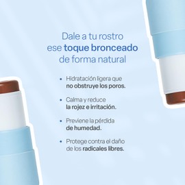 TEIA COSMETICOS - Bronzer en barra para contorno hidratante, ingredientes seguros y naturales (Tono Arena)