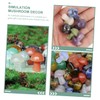 Kisangel 20pcs Mushroom Decor Mushroom Statues for Home Office Restaurant