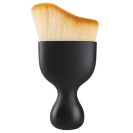 Car Detailing Brush, Soft Bristle Cleaning Brush, Scratch-Free Auto Duster Tool for Dashboard, Air Vents, Leather & Interior Cleaning (Black&Brown)