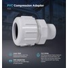 Midline Valve 587DB034 PVC Compression x Male Adapter Pipe Fitting;