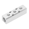Eujgoov Pneumatic Distribution Block, Air Distribution Block, Aluminium Block, Compressed