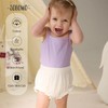 SOBOWO 3-Pack Bloomers for Baby Girls Diaper Covers Ribbed Ruffle
