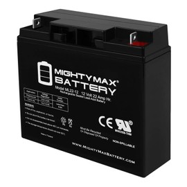 Mighty Max Battery ML22-12 - 12V 22AH Sealed Lead Acid Battery for T4 D5745