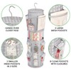 mDesign Hanging Storage for Gift Wrapping - Rotating Wrapping Paper