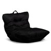 Big Joe Roma Bean Bag Chair, Black Smartmax, Durable Polyester