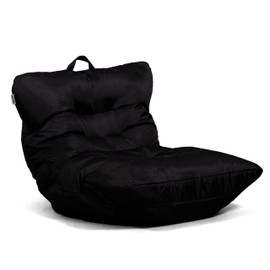 Big Joe Roma Bean Bag Chair, Black Smartmax, Durable Polyester Nylon Blend, 3 feet