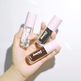 "Abbraccia" Nourishing Lip Moisturizing Lip Oil Big Brush Head Oil Lip Tools Hydrating Lip Glow Oil for Girls Women Mother's Day Cosmetic, Black