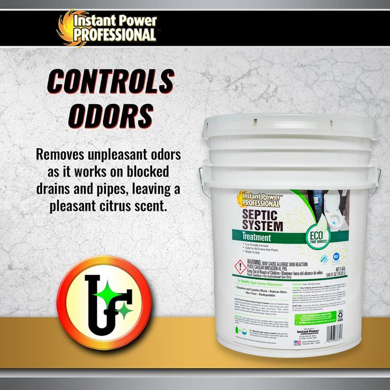 Instant Power Professional Septic System Treatment, Septic Tank Maintenance, 5